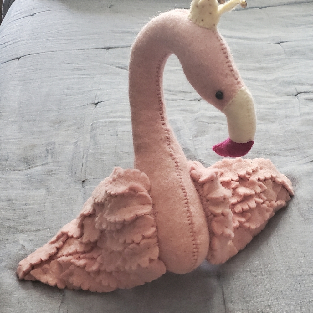 FLAMINGO WOOL FELT WALL ART DECOR !!MAKE AN OFFER!!